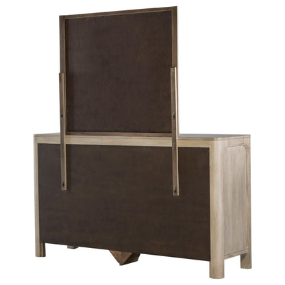 Solano Dresser With Mirror in Weathered Mango - Coaster Furniture