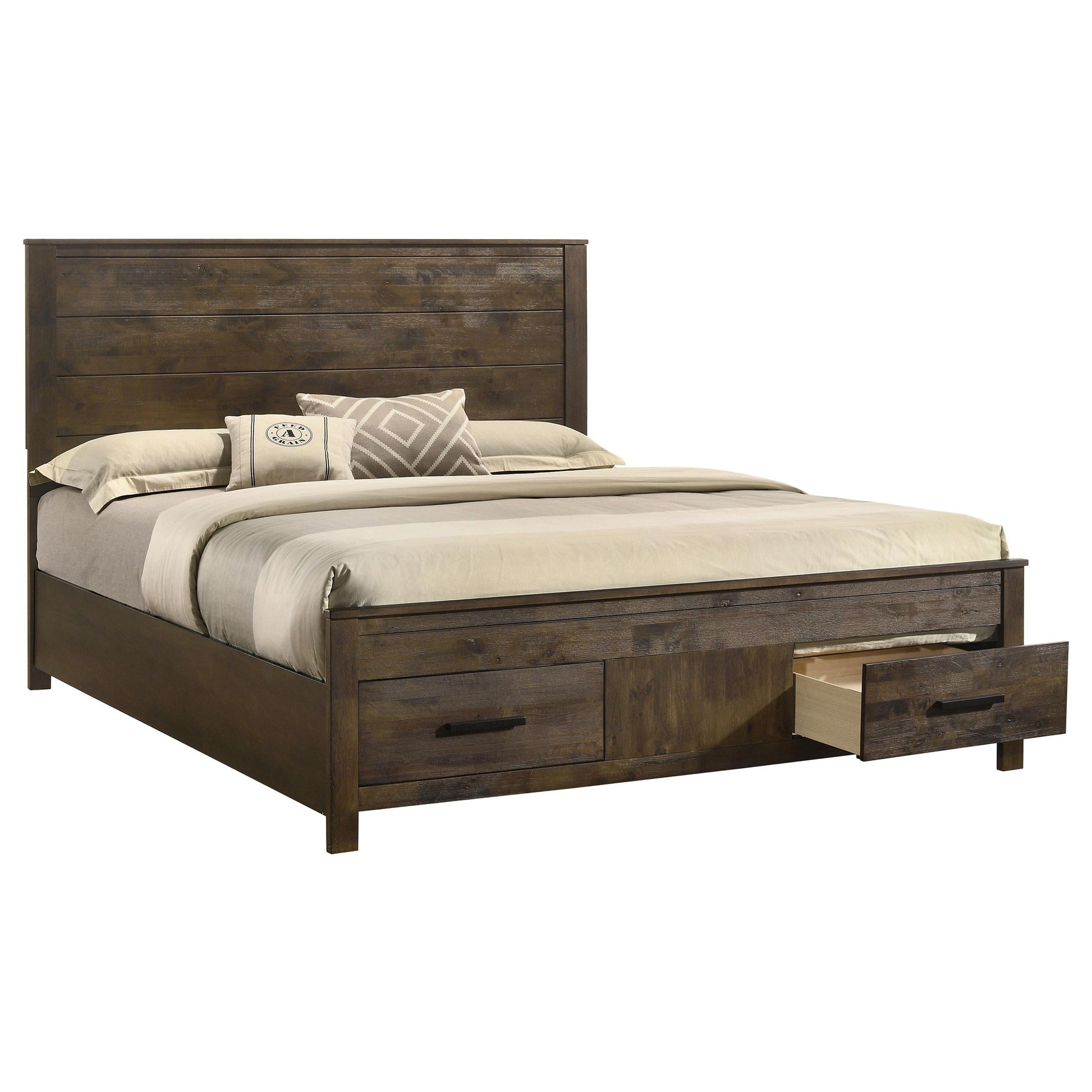 Woodmont Bed in Rustic Golden Brown