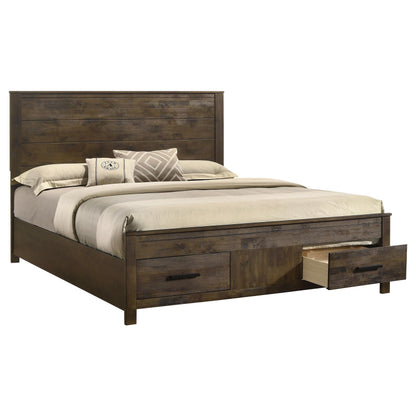 Woodmont Bed in Rustic Golden Brown