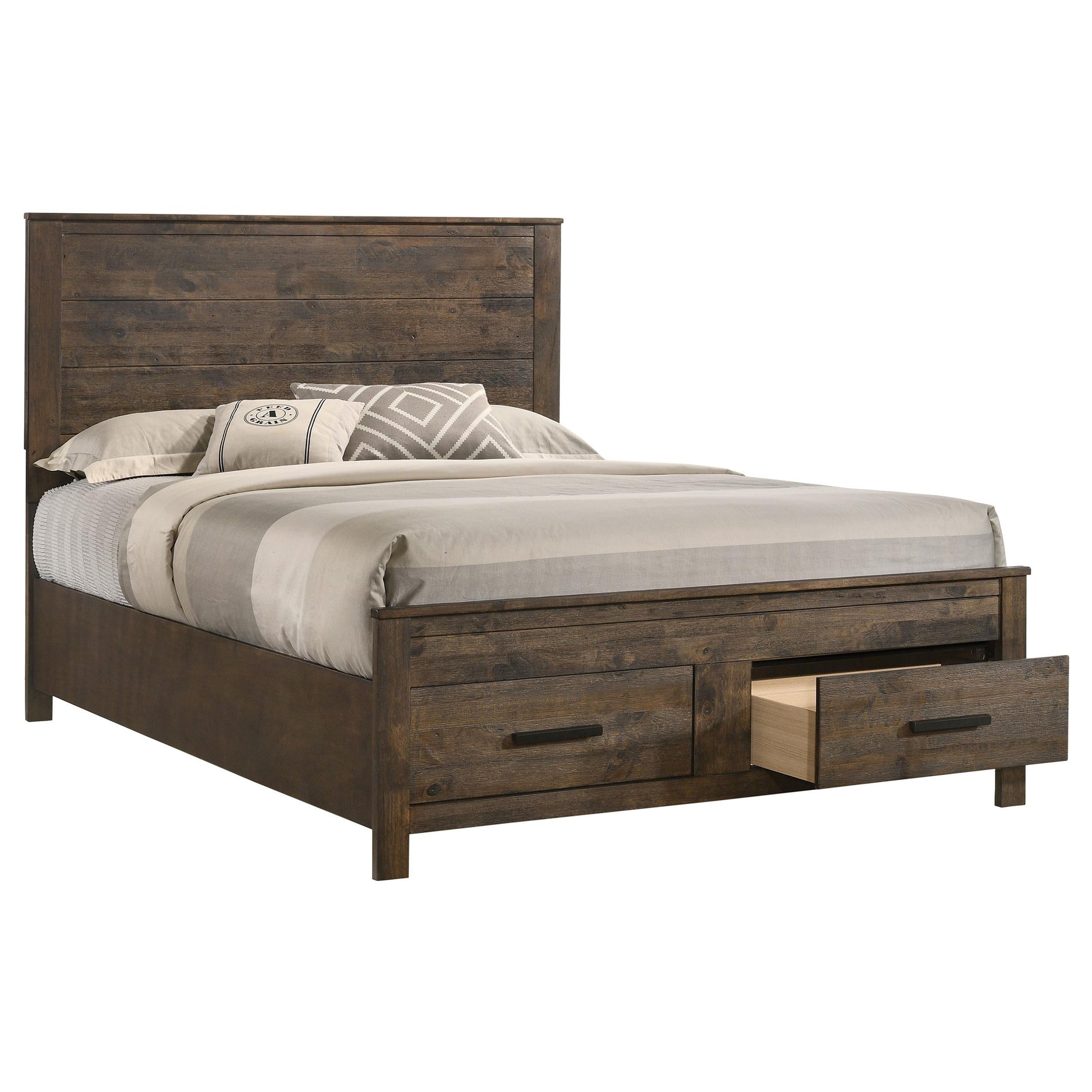 Woodmont Bed in Rustic Golden Brown