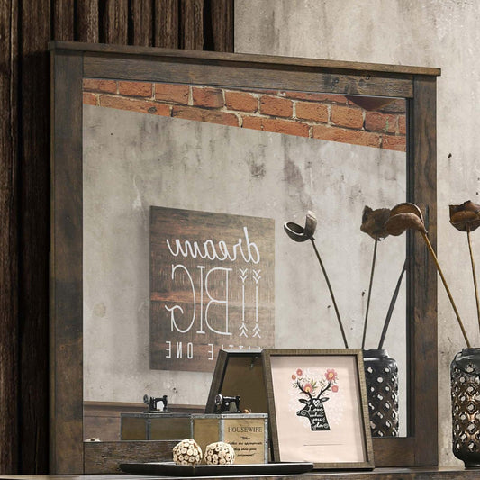 Woodmont Dresser Mirror in Rustic Golden Brown - Coaster Furniture