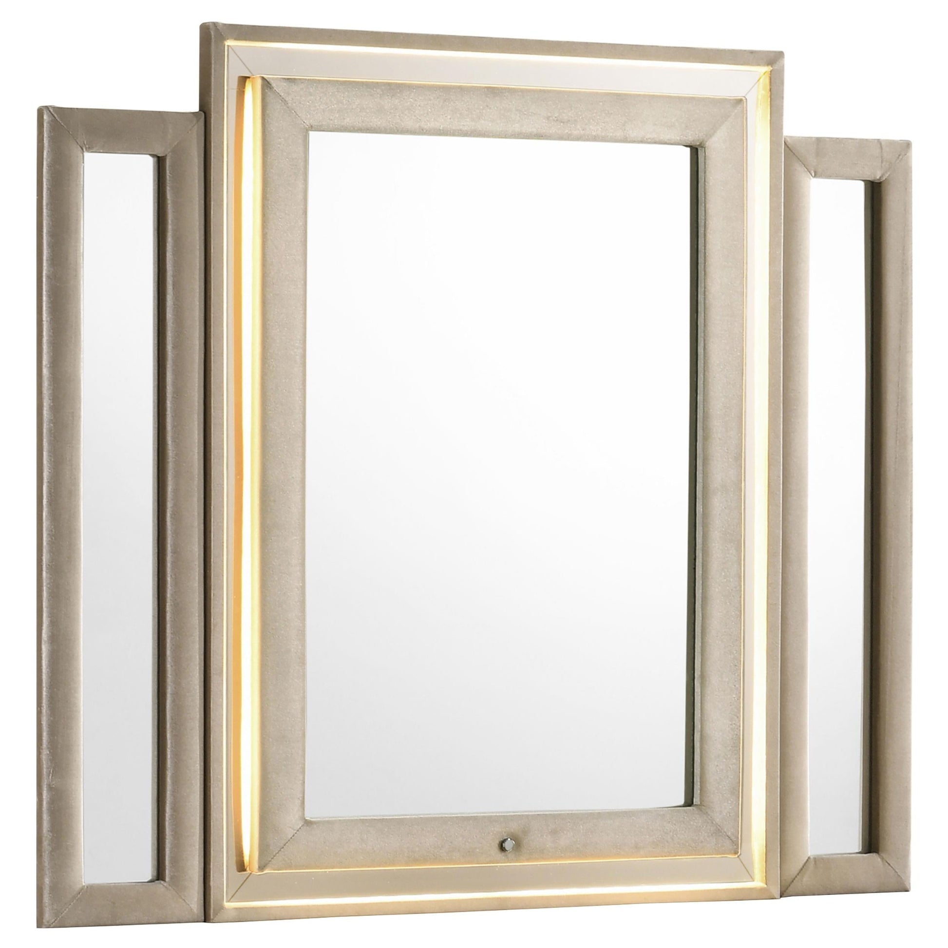 Lorient Dresser Mirror - Ivory / Camel