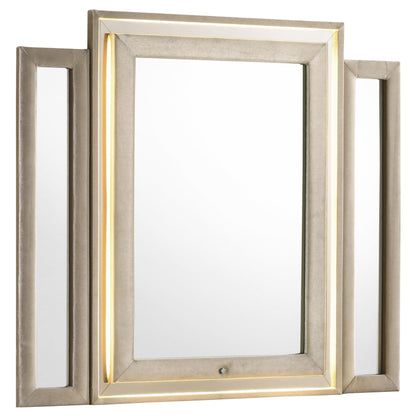 Lorient Dresser Mirror - Ivory / Camel