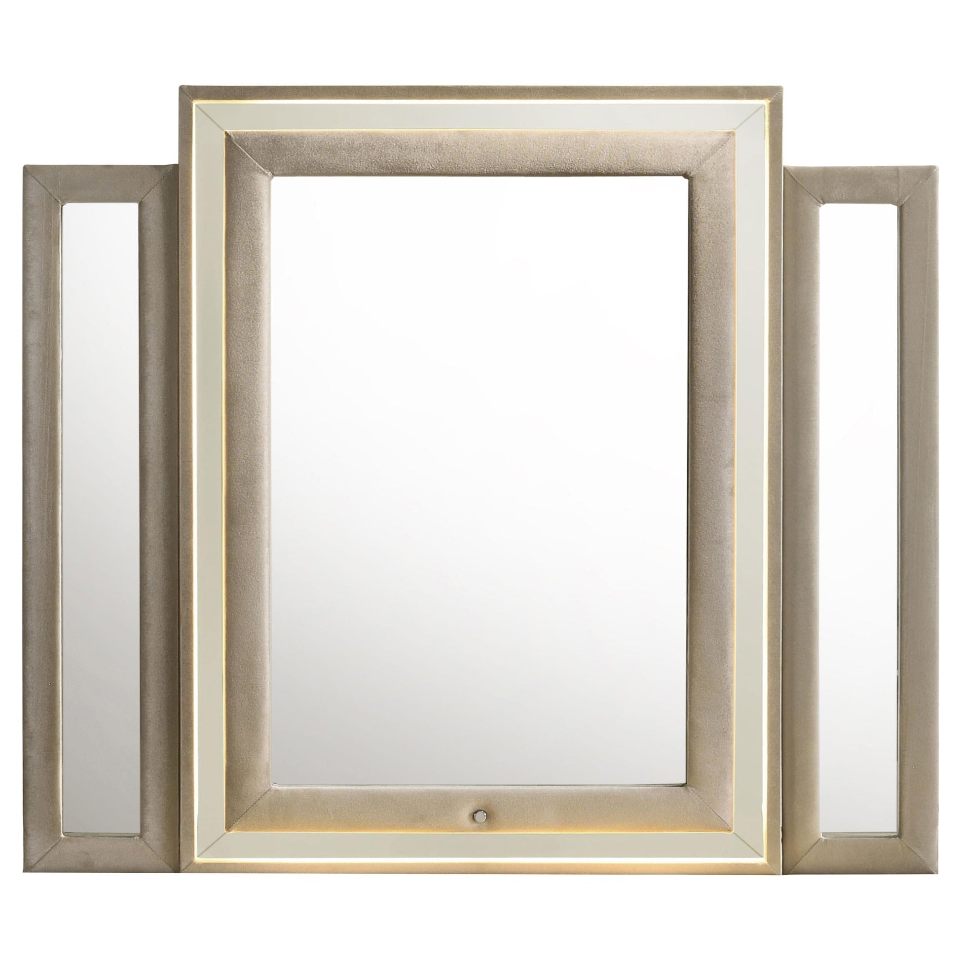 Lorient Dresser Mirror - Ivory / Camel