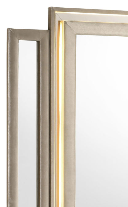 Lorient Dresser Mirror - Ivory / Camel
