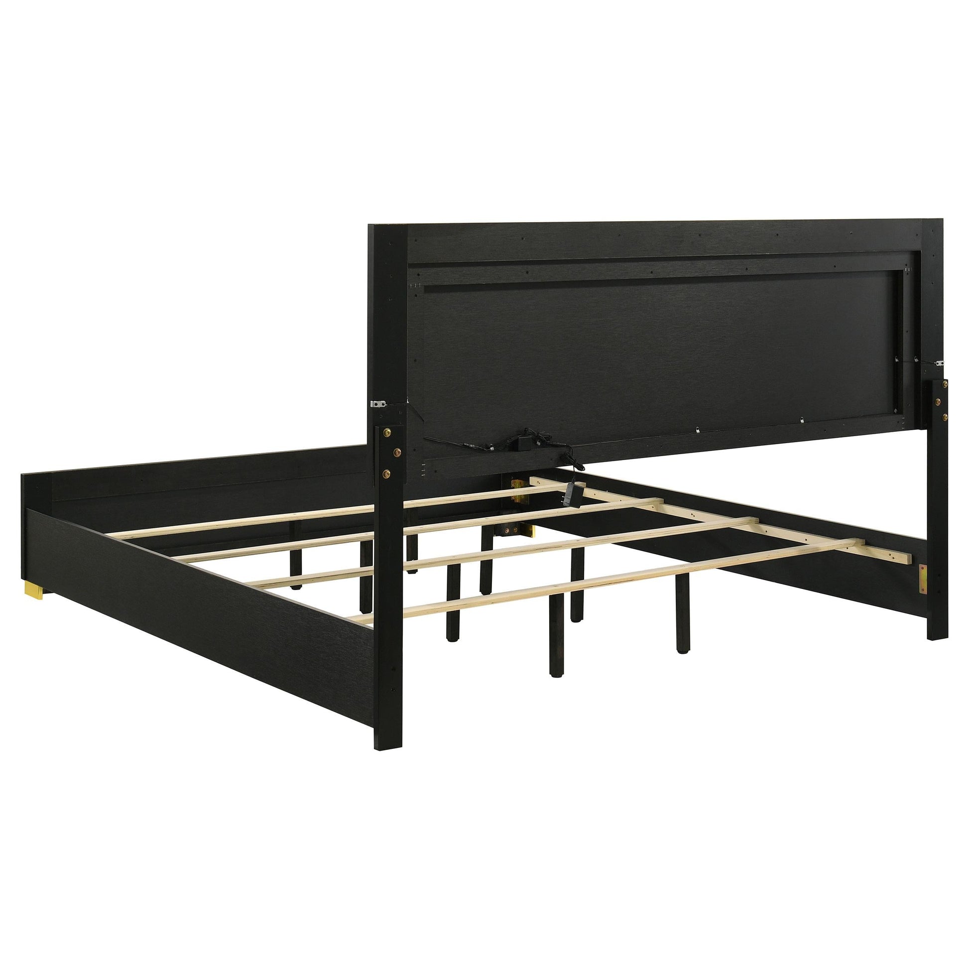 Marceline Eastern King Bed 4-Piece Set - Black