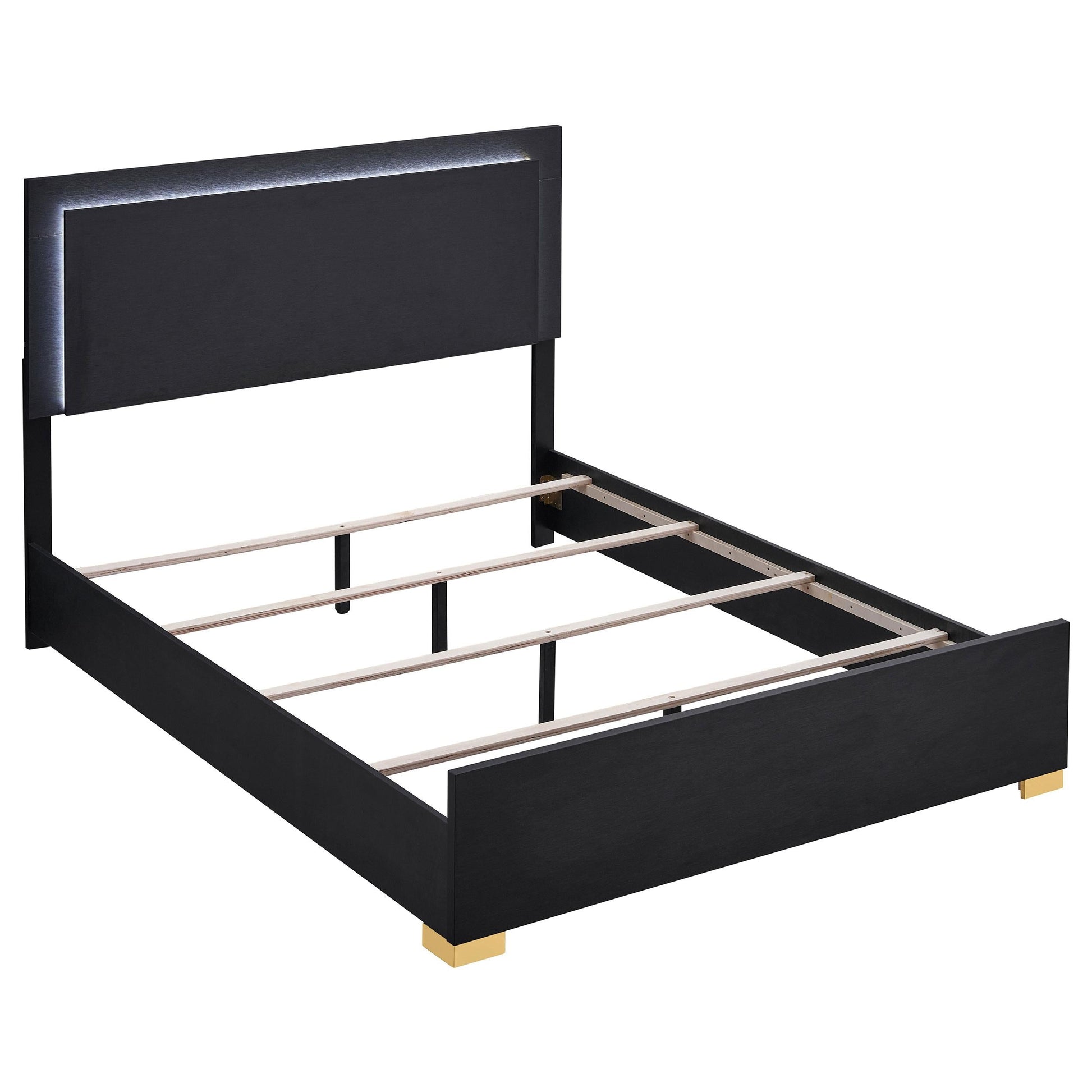 Marceline Queen Bed 4-Piece Set - Black