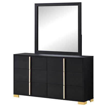 Marceline Dresser With Mirror - Black
