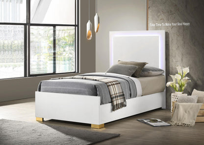 Marceline Twin Bed - White