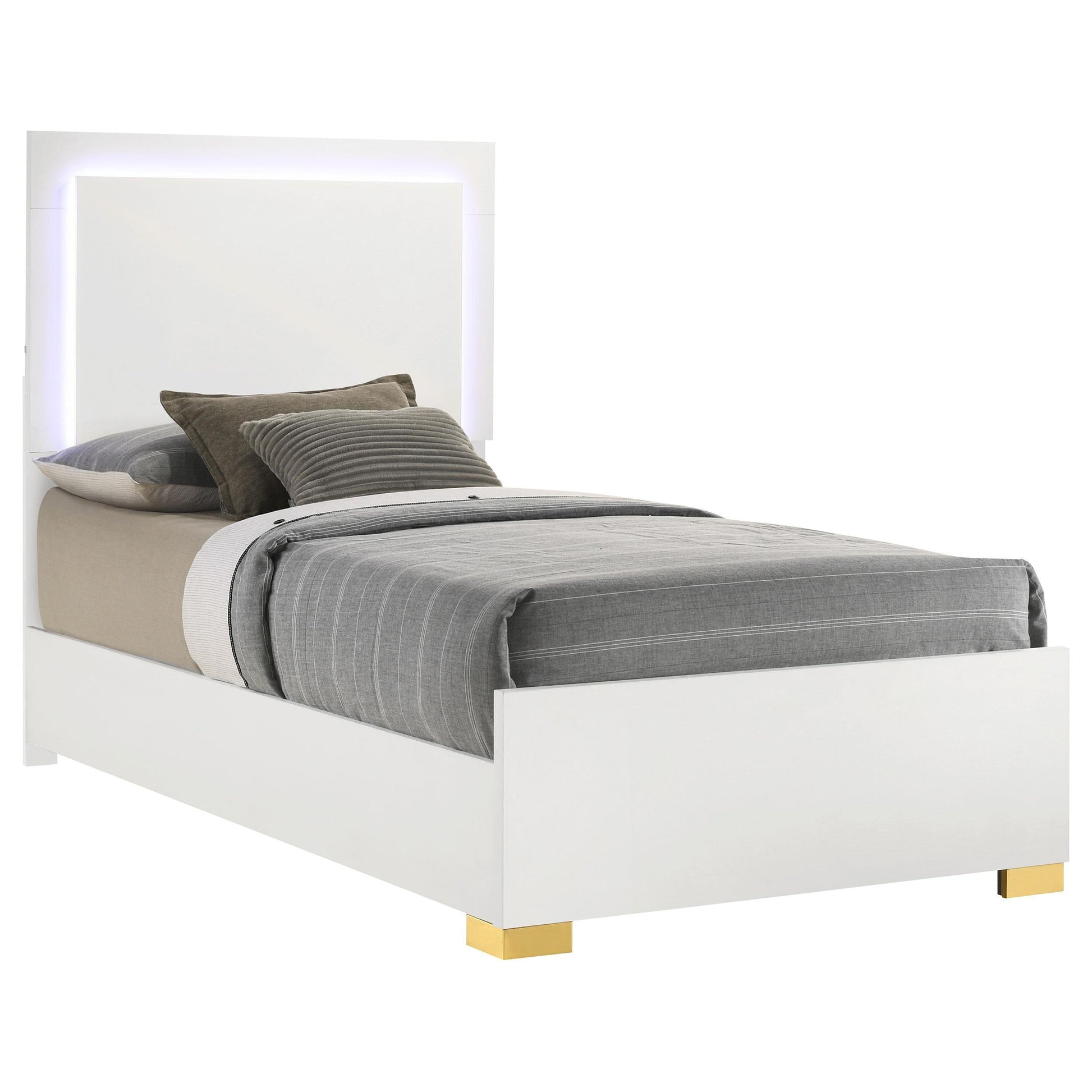 Marceline Twin Bed - White