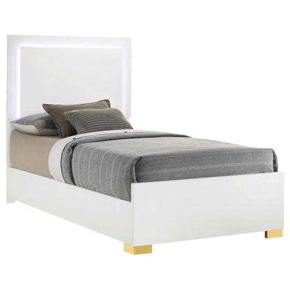 Marceline Twin Bed - White