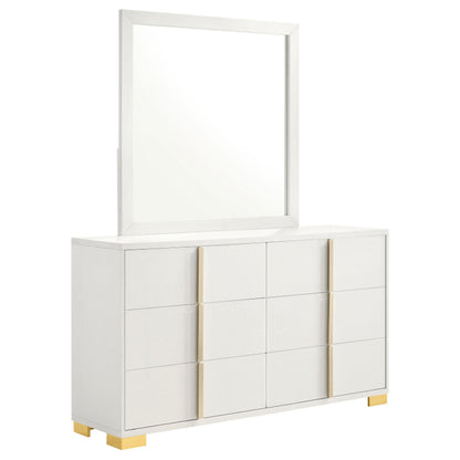 Marceline Dresser With Mirror - White