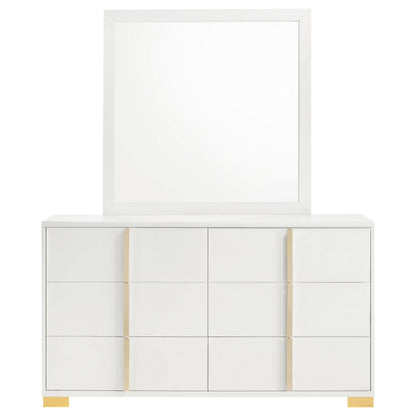 Marceline Dresser With Mirror - White