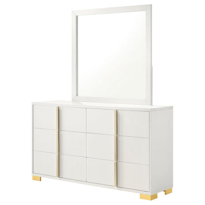 Marceline Dresser With Mirror - White