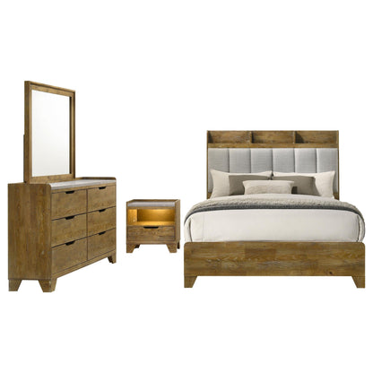 Henderson 4-Piece Set in Medium Oak
