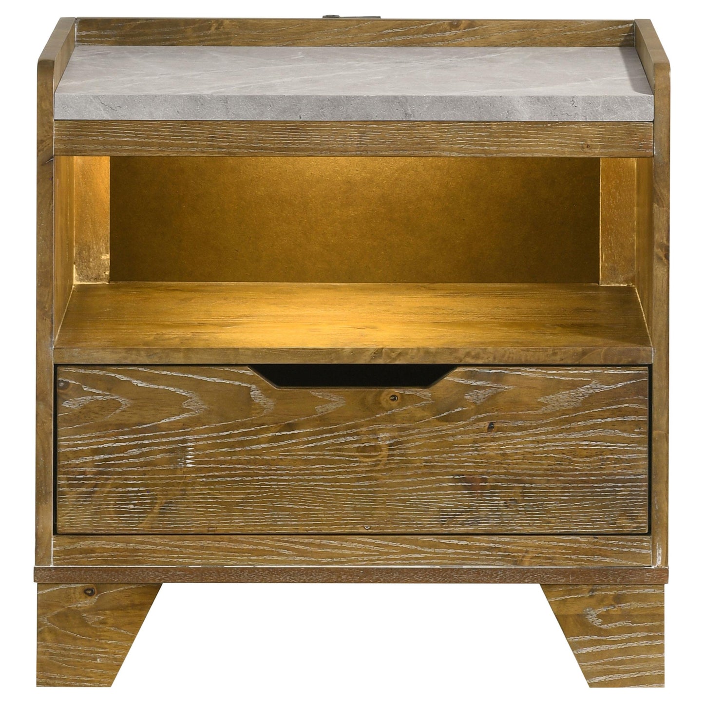 Henderson Nightstand in Medium Oak - Coaster Furniture