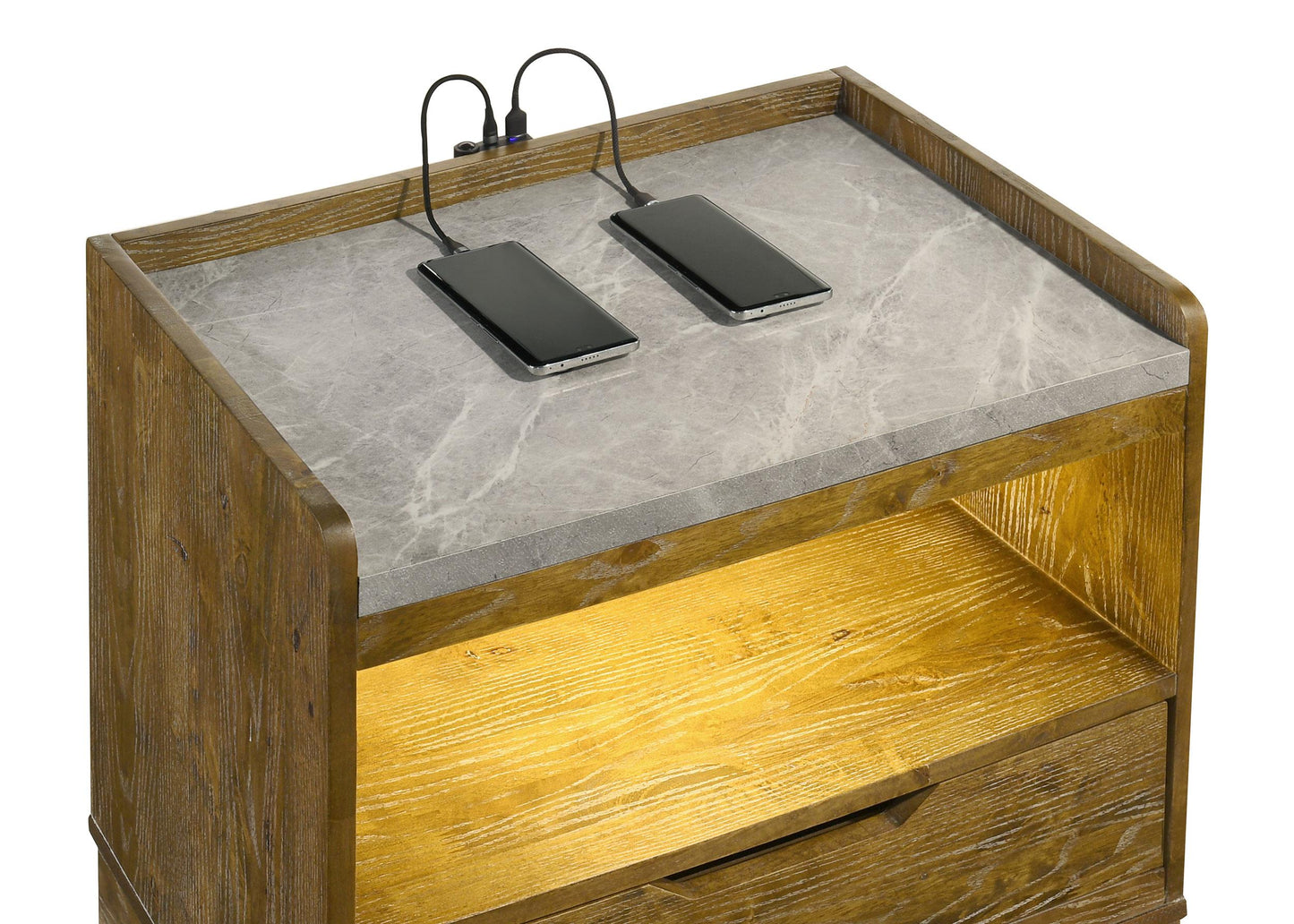 Henderson Nightstand in Medium Oak - Coaster Furniture