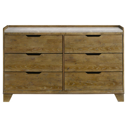 Henderson Dresser in Medium Oak - Coaster Furniture