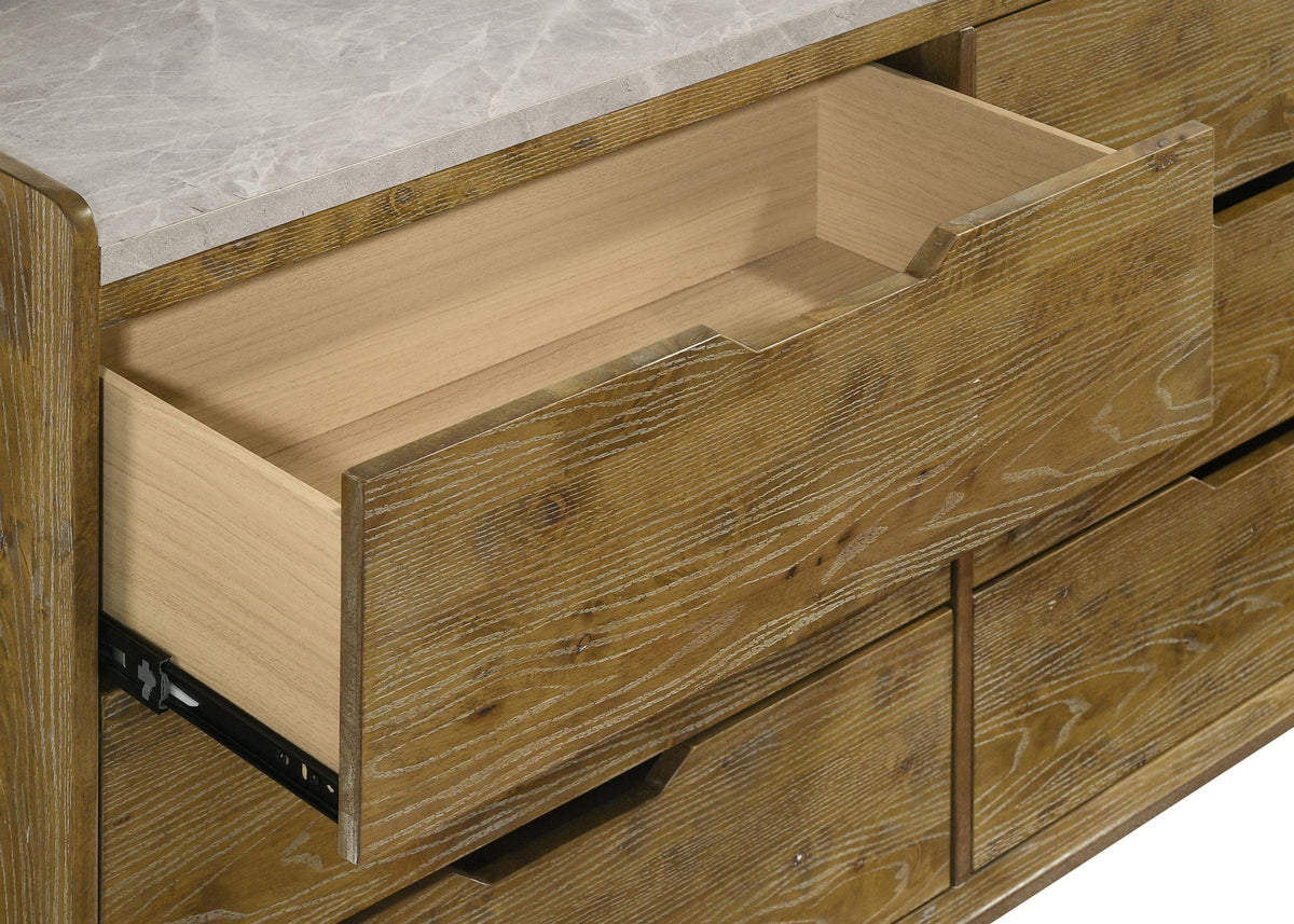 Henderson Dresser in Medium Oak - Coaster Furniture