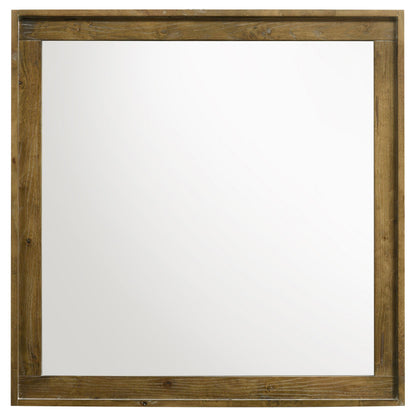 Henderson Dresser Mirror in Medium Oak - Coaster Furniture