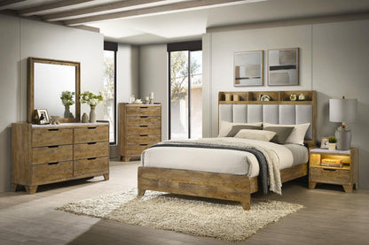 Henderson Dresser Mirror in Medium Oak - Coaster Furniture