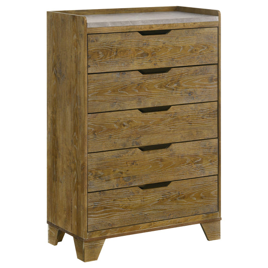 Henderson Chest in Medium Oak - Coaster Furniture