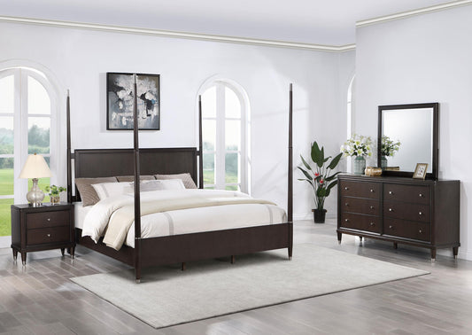 Emberlyn Queen Bed 4-Piece Set in Brown - Coaster Furniture