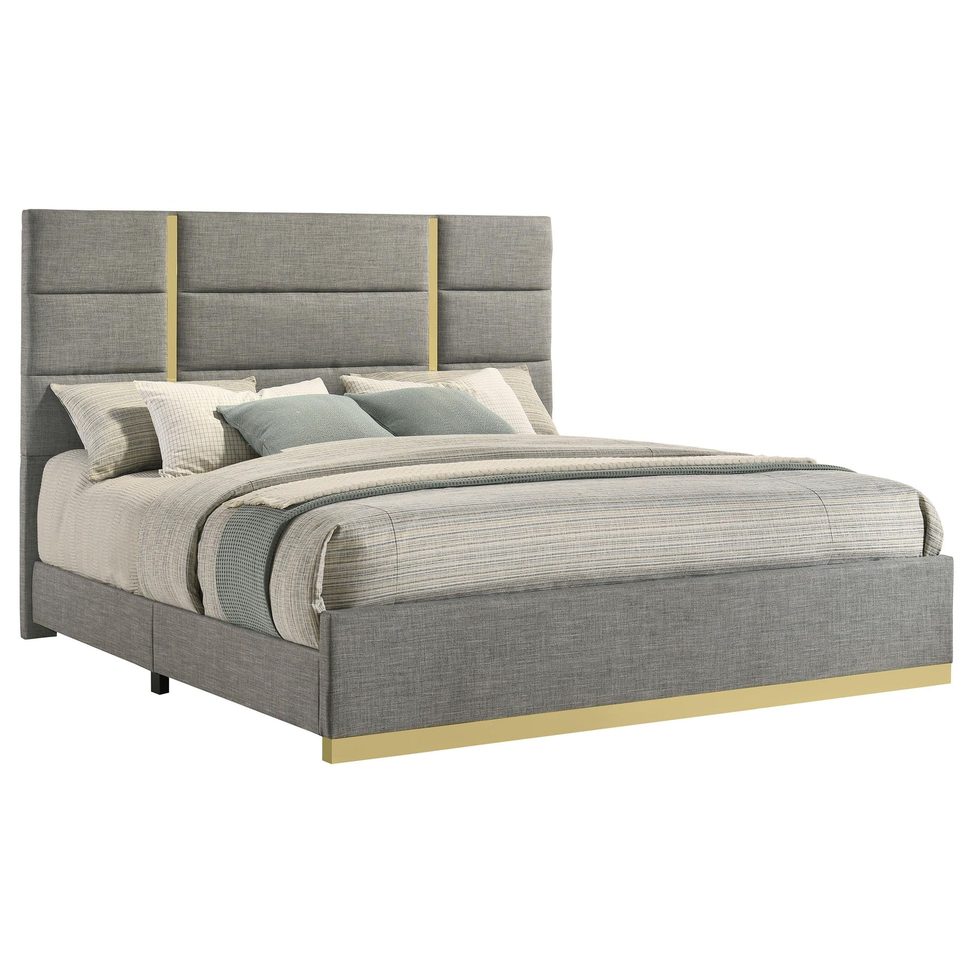 Ines E King Bed - Grey