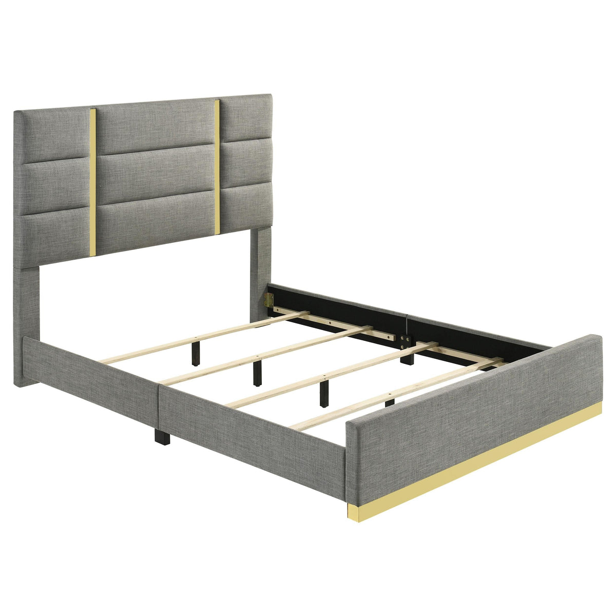 Ines Queen 4-Piece Set in White High Gloss - Coaster Furniture