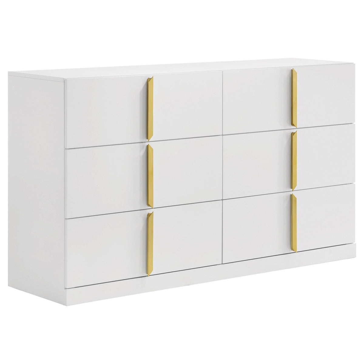 Ines Queen 4-Piece Set in White High Gloss - Coaster Furniture
