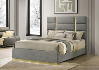 Ines Queen Bed - Grey