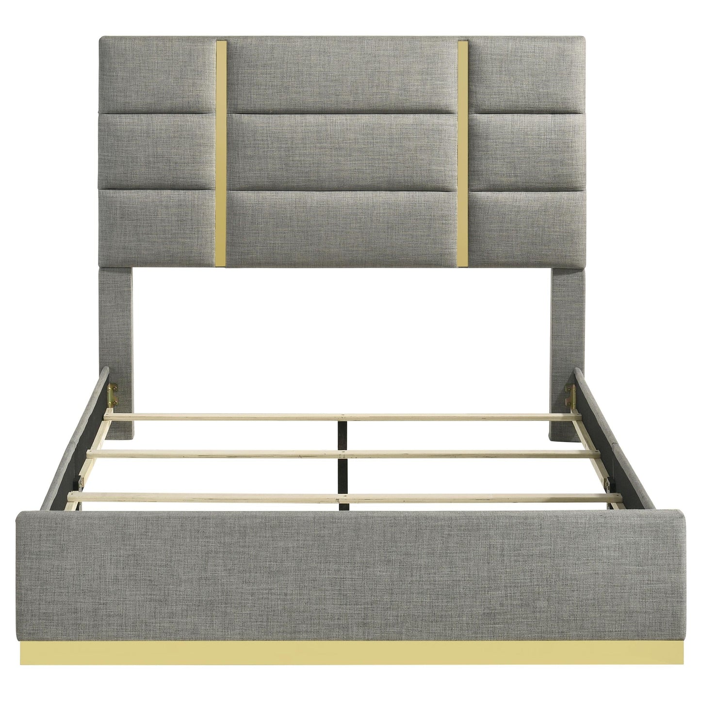 Ines Queen Bed - Grey