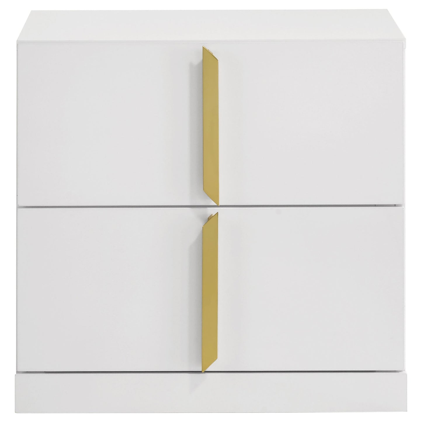 Ines Nightstand in White High Gloss - Coaster Furniture