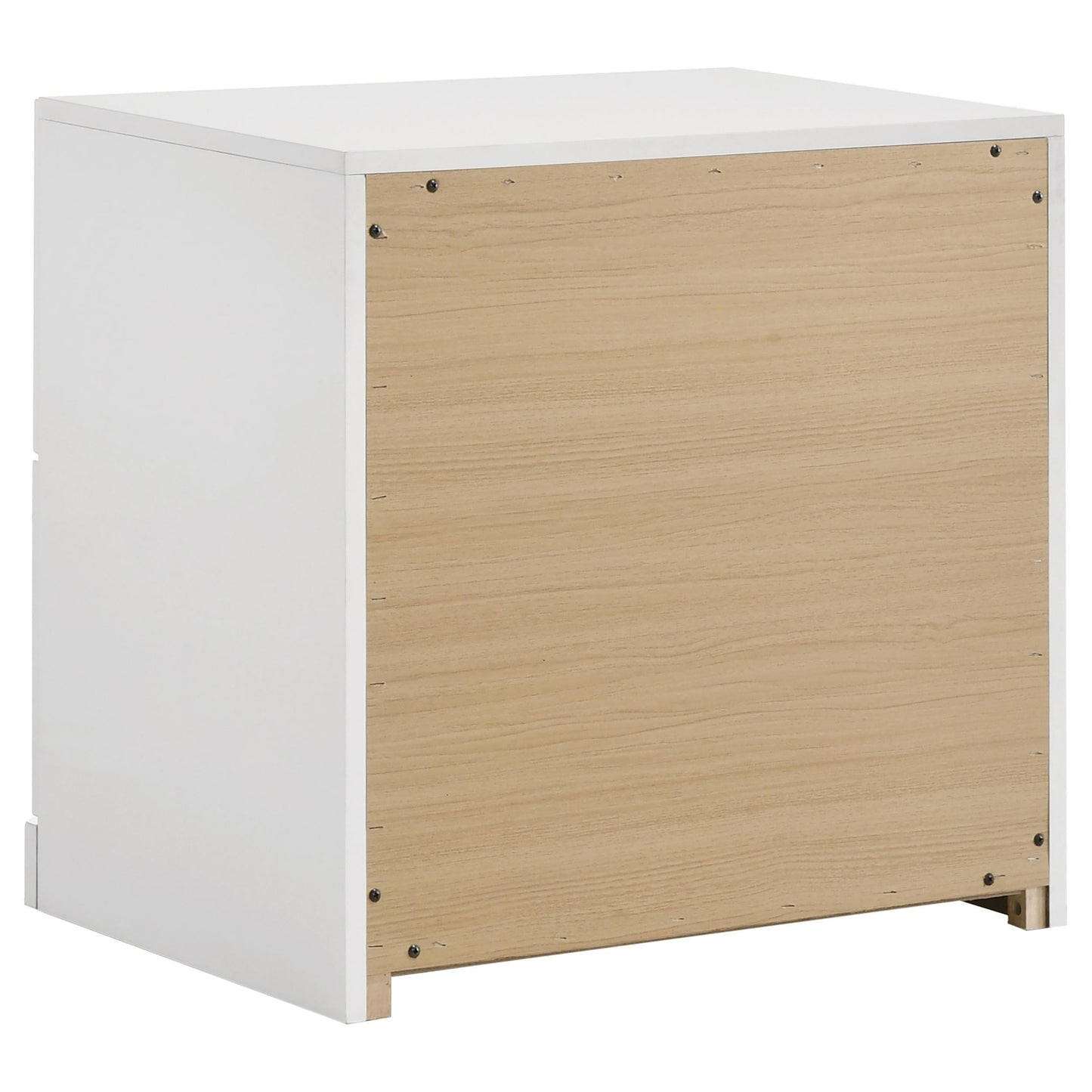 Ines Nightstand in White High Gloss - Coaster Furniture
