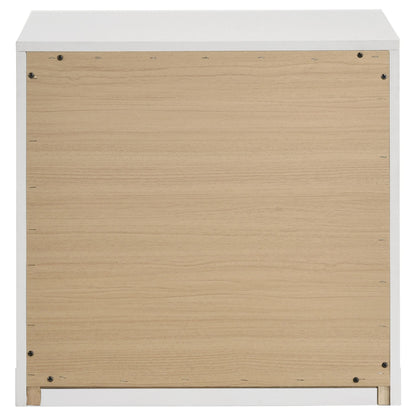 Ines Nightstand in White High Gloss - Coaster Furniture