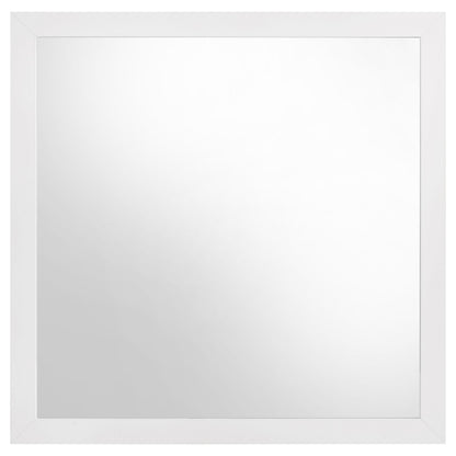 Ines Dresser Mirror in White High Gloss - Coaster Furniture