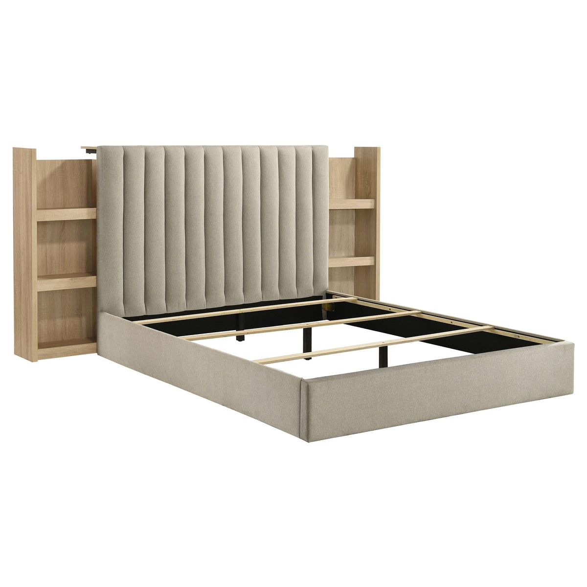 Arielle Queen Bed in Light Oak - Coaster Furniture
