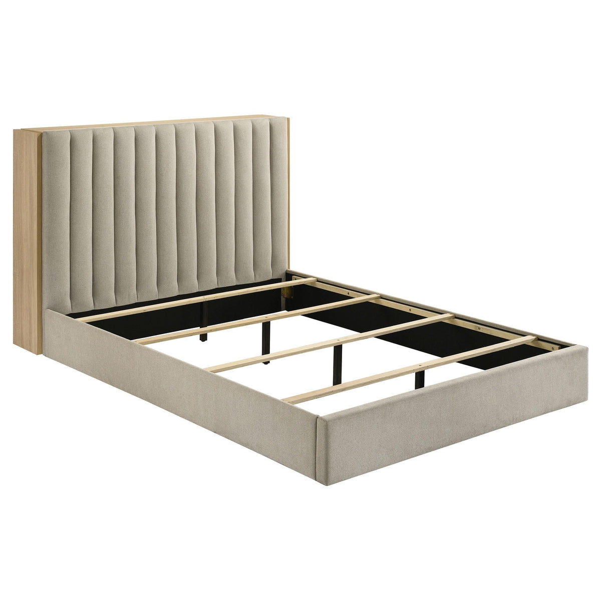 Arielle Queen Bed in Light Oak - Coaster Furniture