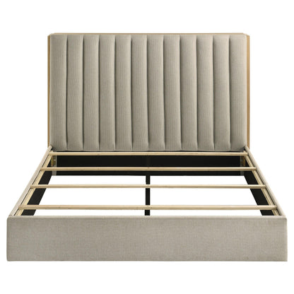 Arielle Queen Bed in Light Oak - Coaster Furniture