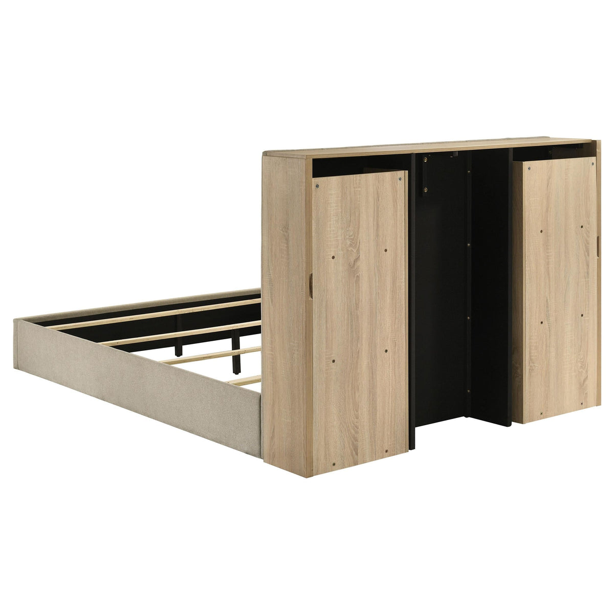 Arielle Queen Bed in Light Oak - Coaster Furniture