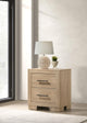 Arielle Nightstand in Light Oak - Coaster Furniture