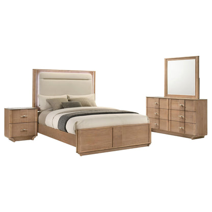 Leanne 4-Piece Set in Light Oak