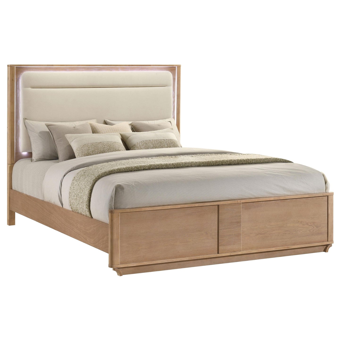 Leanne Bed in Light Oak