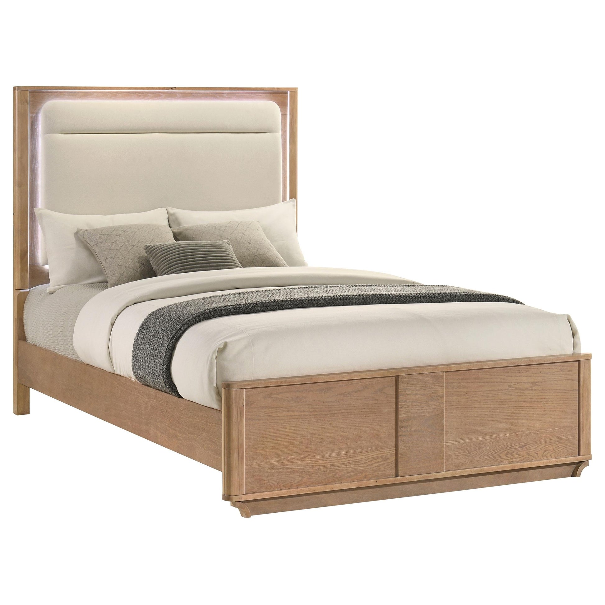 Leanne Bed in Light Oak