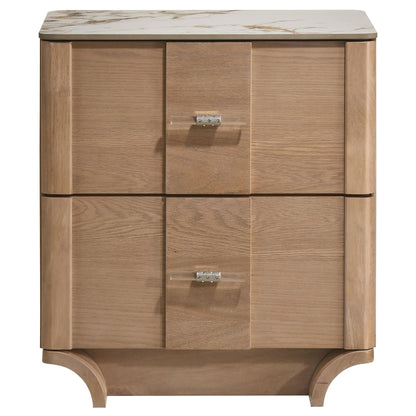 Leanne Nightstand in Light Oak - Coaster Furniture