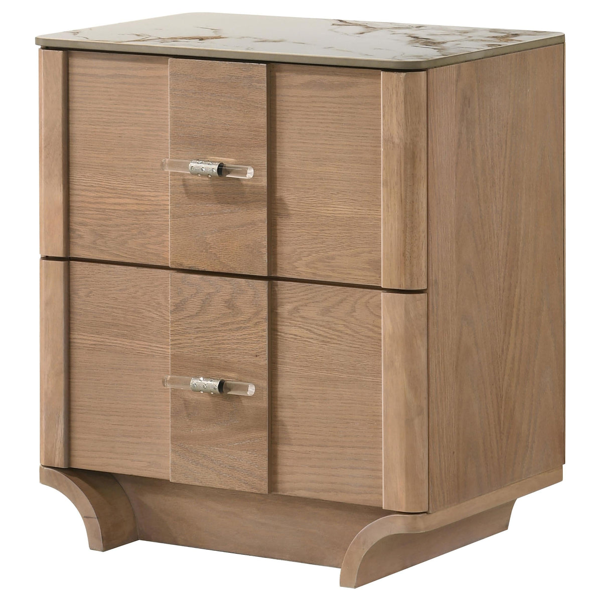 Leanne Nightstand in Light Oak - Coaster Furniture