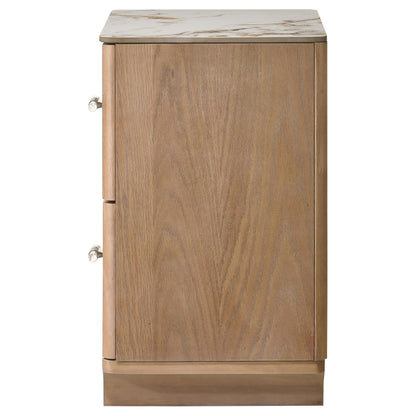 Leanne Nightstand in Light Oak - Coaster Furniture