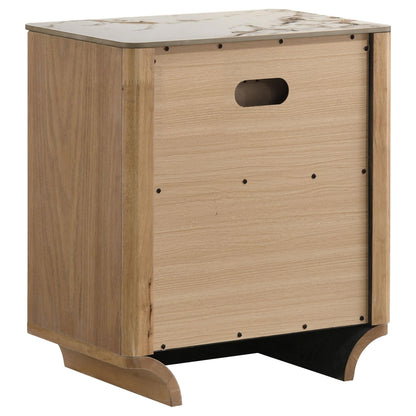 Leanne Nightstand in Light Oak - Coaster Furniture