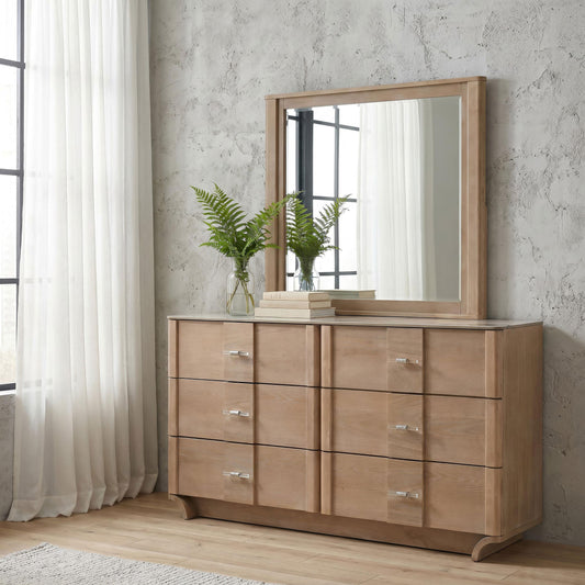 Leanne Dresser With Mirror in Light Oak - Coaster Furniture