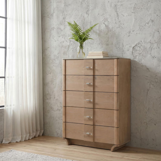 Leanne Chest in Light Oak - Coaster Furniture